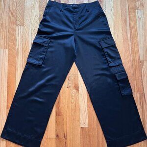 Zara Satin Cargo Pants
